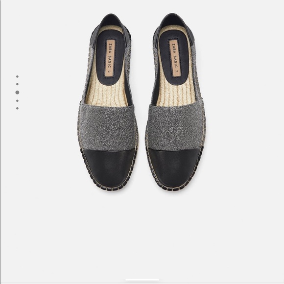 NWOT Zara glitter espadrilles - Picture 1 of 7